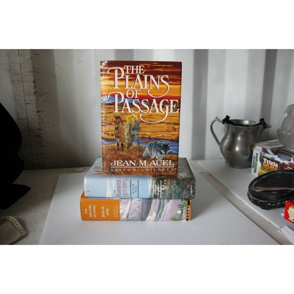 Earth Children Bundle 1st Editions by Jean Auel THe Plains of Passage, The Mam - Picture 2 of 12